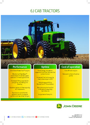 Tractores - tracción 4 ruedas John Deere 6150J