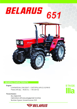 Tractores - tracción 4 ruedas Belarus 651