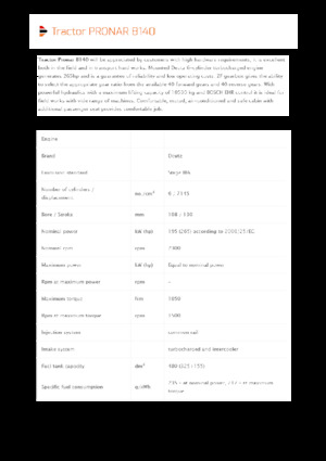 Tractores - tracción 4 ruedas Pronar 8140