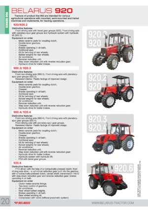 Tractores - tracción 4 ruedas Belarus 920.4