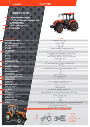 Tractores - tracción 4 ruedas Ursus C-380