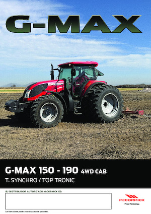 Tractores - tracción 4 ruedas McCormick G190 Max 