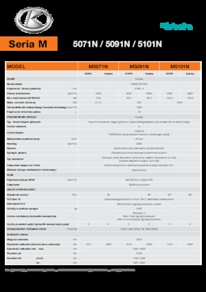 Tractores - tracción 4 ruedas Kubota M5101N