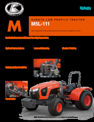Tractores - tracción 4 ruedas Kubota M5L-111