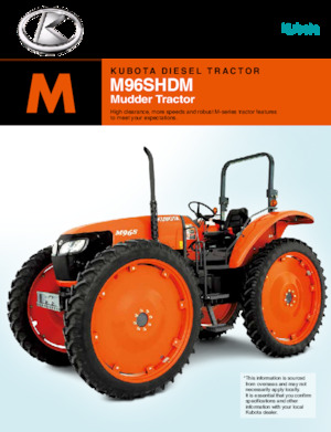 Tractores - tracción 4 ruedas Kubota M96SHDM