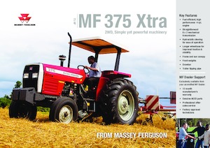 Tractores - tracción 4 ruedas Massey Ferguson MF 375 Xtra