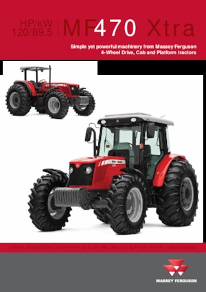 Tractores - tracción 4 ruedas Massey Ferguson MF 470 Xtra