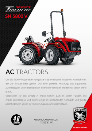 Tractores - tracción 4 ruedas Carraro SN 5800 V major