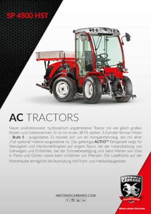 Tractores - tracción 4 ruedas Carraro SP 4800