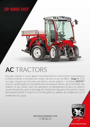 Tractores - tracción 4 ruedas Carraro SP 4800