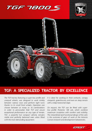 Tractores - tracción 4 ruedas Carraro TGF 7800 S