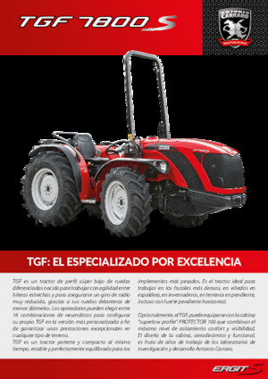Tractores - tracción 4 ruedas Carraro TGF 7800 S
