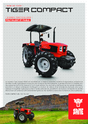 Tractores - tracción 4 ruedas SAME Tiger Compact 60