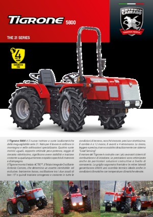 Tractores - tracción 4 ruedas Carraro Tigrone 5800