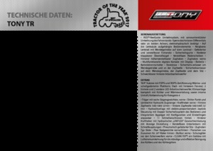 Tractores - tracción 4 ruedas Carraro Tony 9800 TR