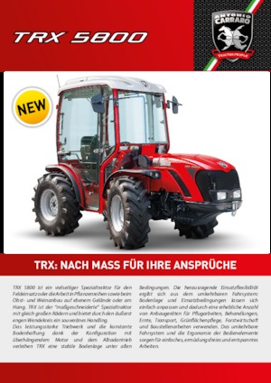 Tractores - tracción 4 ruedas Carraro TRX 5800