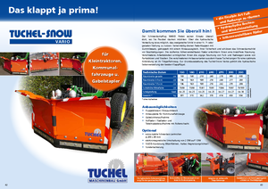 Quitanieves reguables Tuchel Vario 270