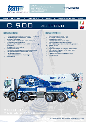 Grúas todo terreno tcm C 900 (8x4x4)
