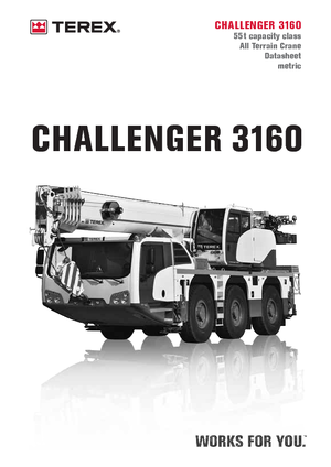 Grúas todo terreno Terex-Demag Challenger 3160 (6x4x6)
