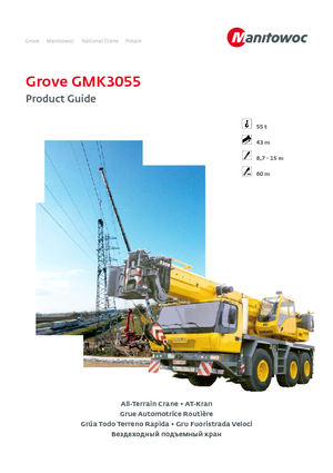 Grúas todo terreno Grove GMK3055 