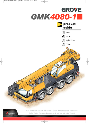 Grúas todo terreno Grove GMK 4080-1 (8x6x8)