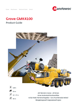 Grúas todo terreno Grove GMK4100 