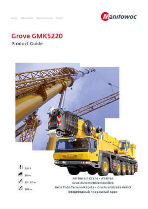 Grúas todo terreno Grove GMK5220 