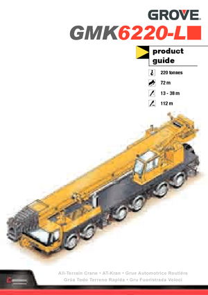 Grúas todo terreno Grove GMK6220L