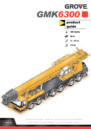 Grúas todo terreno Grove GMK6300