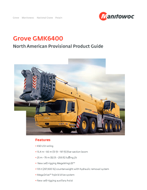 Grúas todo terreno Grove GMK 6400 (12x8x12)