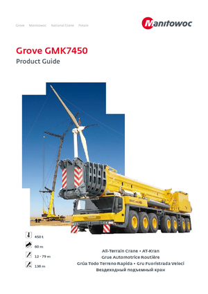 Grúas todo terreno Grove GMK7450 