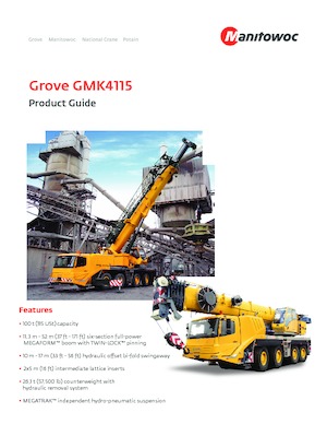 Grúas todo terreno Grove GMK4115