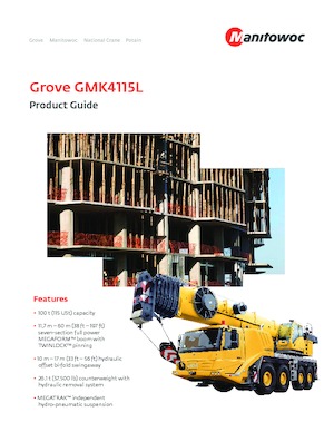 Grúas todo terreno Grove GMK4115L
