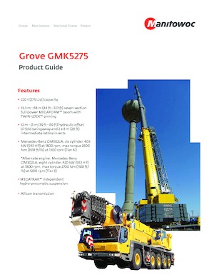 Grúas todo terreno Grove GMK5275