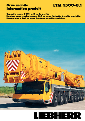 Grúas todo terreno Liebherr LTM 1500-8.1