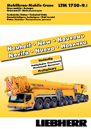 Grúas todo terreno Liebherr LTM 1750-9.1 