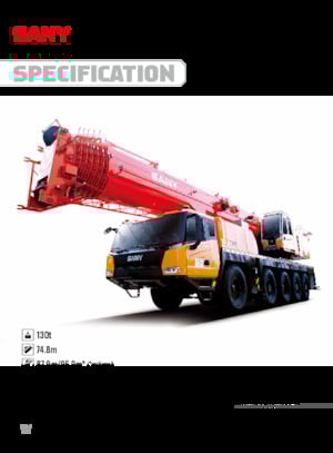 Grúas todo terreno Sany SAC1300T7