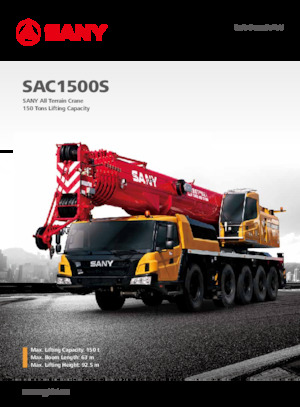 Grúas todo terreno Sany SAC1500S