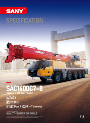 Grúas todo terreno Sany SAC1600C7