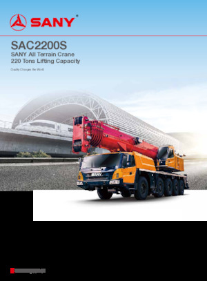 Grúas todo terreno Sany SAC2200S
