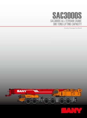 Grúas todo terreno Sany SAC3000S