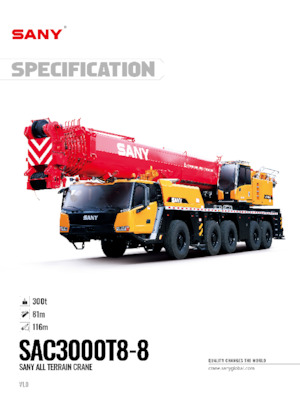 Grúas todo terreno Sany SAC3000T8-8
