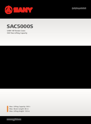 Grúas todo terreno Sany SAC5000S 