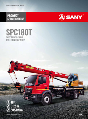 Grúas todo terreno Sany SPC180T