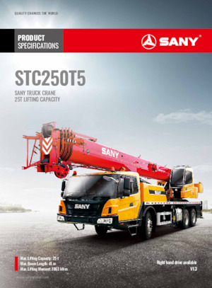 Grúas todo terreno Sany STC250T5