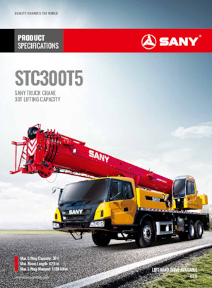 Grúas todo terreno Sany STC300T5