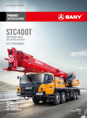 Grúas todo terreno Sany STC400T