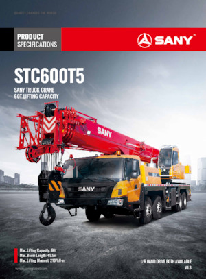 Grúas todo terreno Sany STC600T5