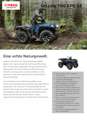 Vehículos todo terreno & Quads Yamaha GRIZZLY 700 EPS SE