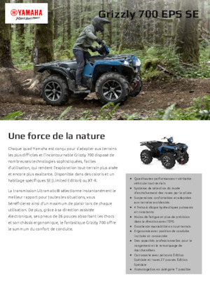 Vehículos todo terreno & Quads Yamaha GRIZZLY 700 EPS SE